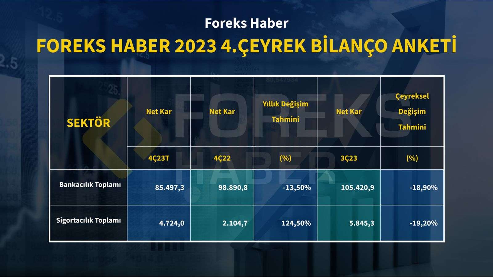 Foreks Haber bilanço anketi sonuçlandı