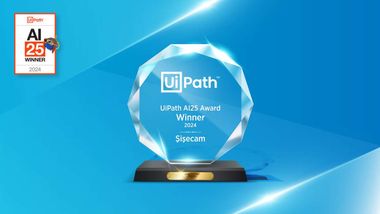 Şişecam'a UiPATH'ten Yapay Zeka ve Robotik Süreç Otomasyonu Ödülü verildi