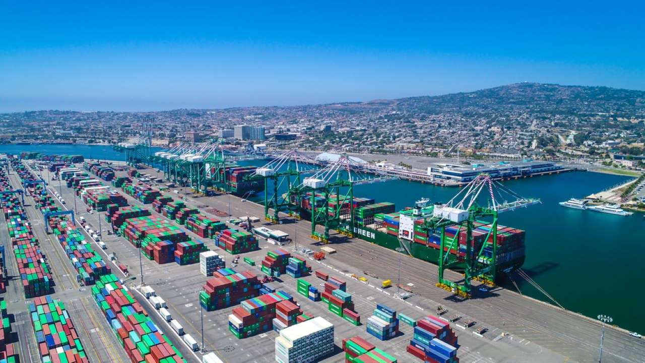 Los Angeles limanında elleçlenen konteyner Şubat'ta %2,5 arttı