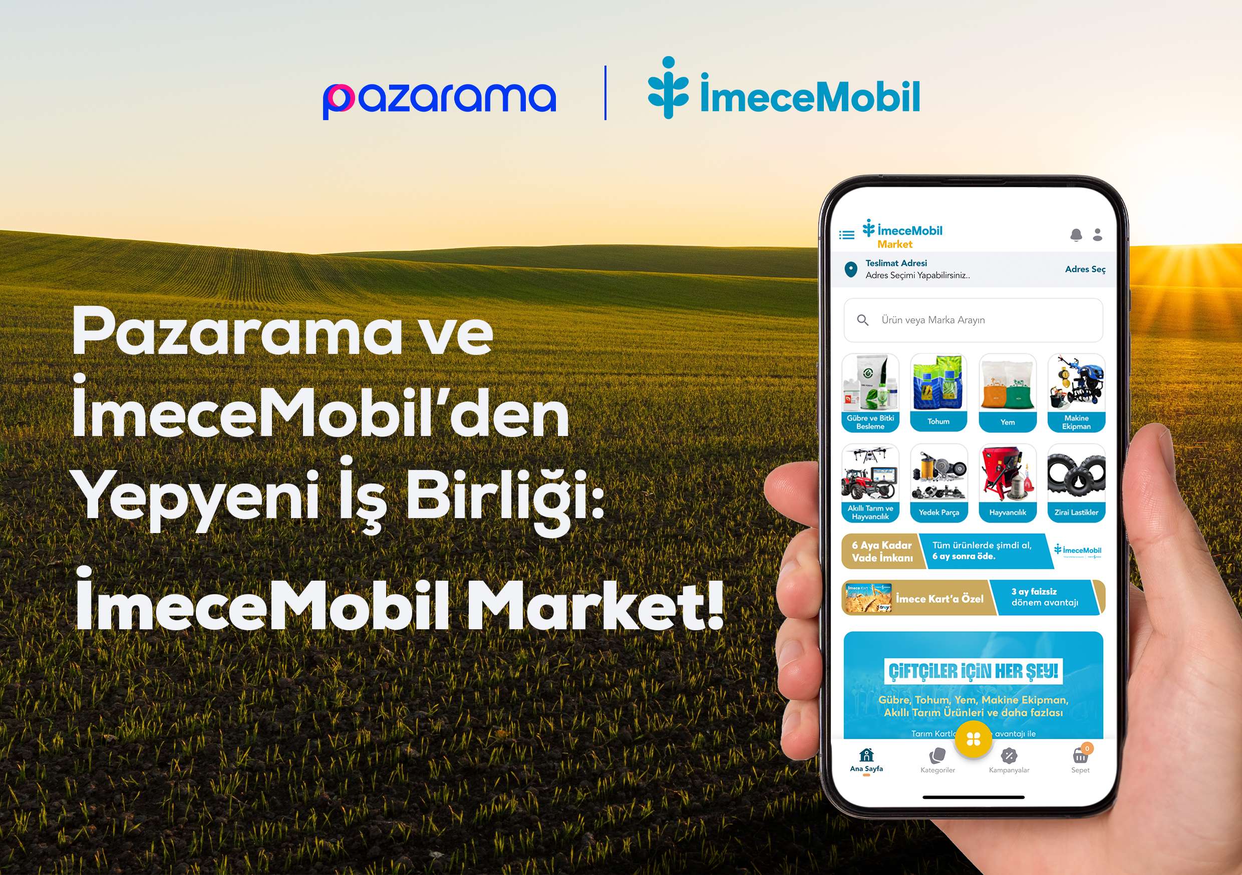 Pazarama, İmeceMobil ile "İmeceMobil Market" adlı modülü hayata geçirdi