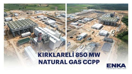 ENKA İnşaat: Kırklareli Elektrik Üretim'in Kırklareli Doğal Gaz Kombine Çevrim Santrali'nin inşaatında önemli ilerlemeler sağlandı