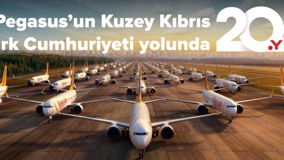 Pegasus, KKTC’de 20 yılda 28 milyon yolcuya ulaştı