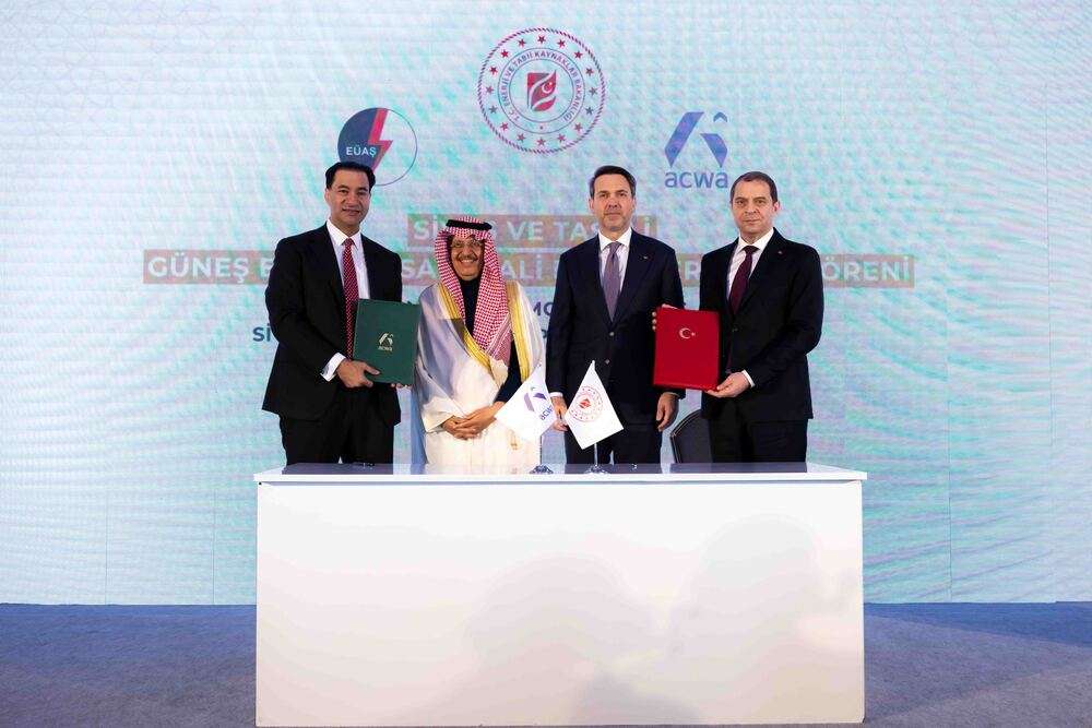 Acwa'dan Enerji Bakanlığı ile 5 GW kapasiteli yenilenebilir enerji yatırımı anlaşması
