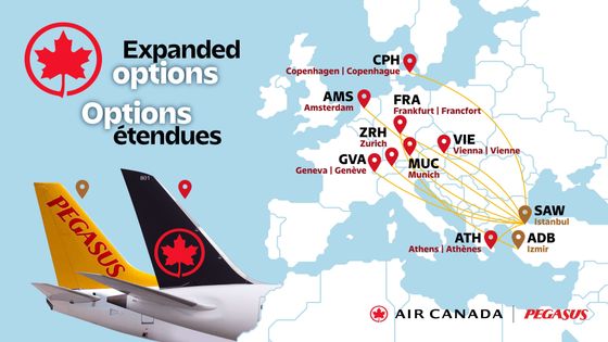 Air Canada ile  Pegasus arasında yeni işbirliği