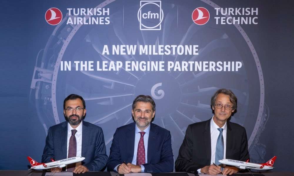 Türk Hava Yolları ve CFM'den 600'den fazla LEAP-1B motorunu kapsayan iş birliği